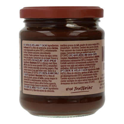 Pakket van 6 Natruly cacao- en hazelnootpasta 285 g