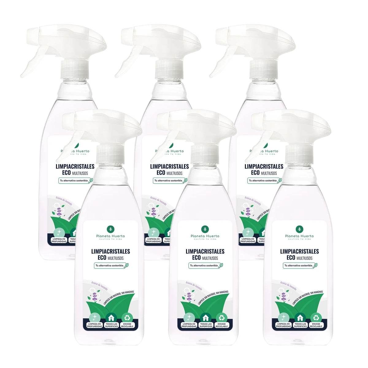 Opakowanie 6xGlass Cleaner & Multipurpose Eco Planet Orchard 750ml