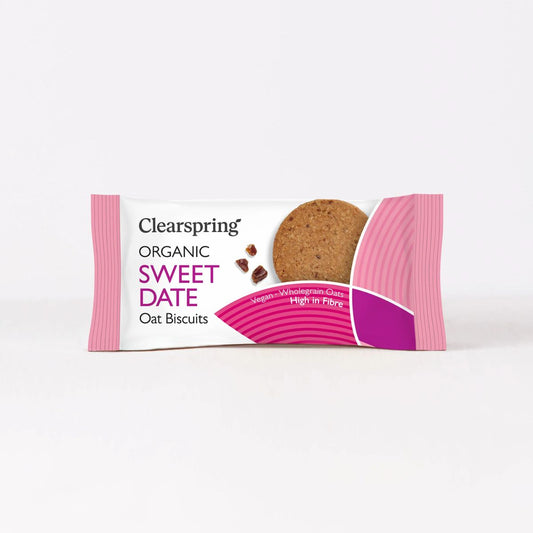 Biscuits à l'avoine et aux dattes bio Clearspring 40 g