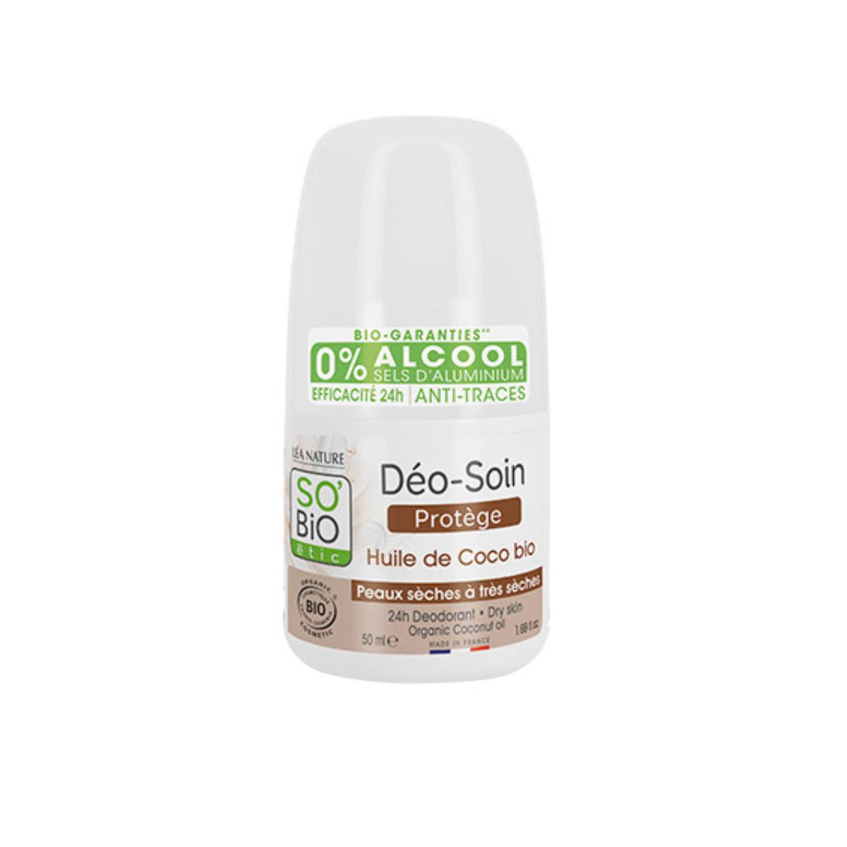 Déodorant roll-on 24h protecteur coco BIO So'Bio étic 50 ml