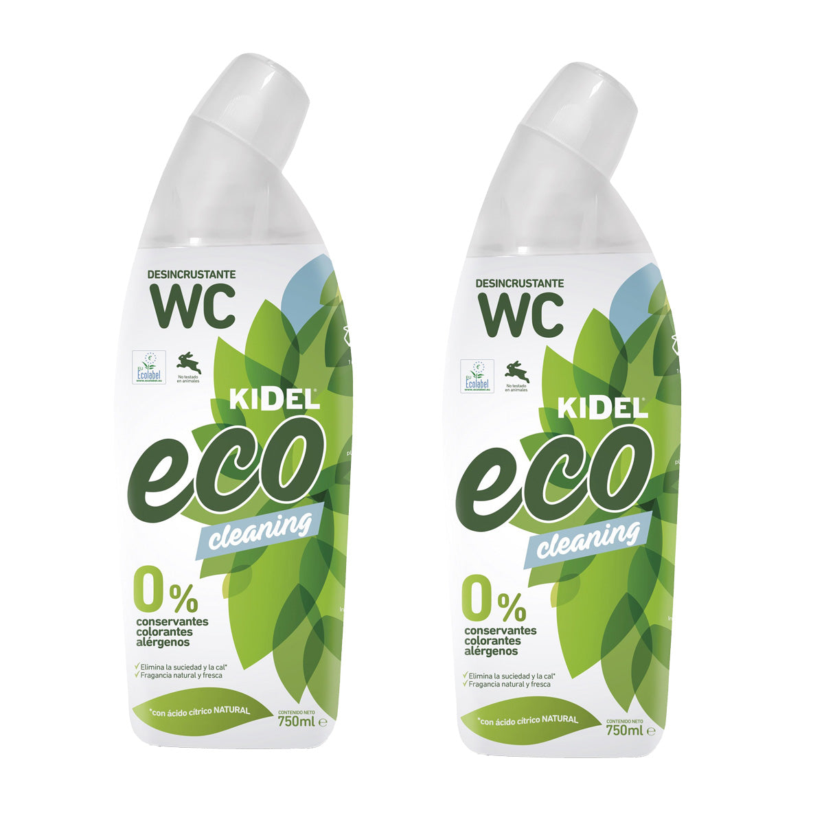 Pack 2x Gel Desincrustante Baño Kidel Mimidu ECO 750 ml