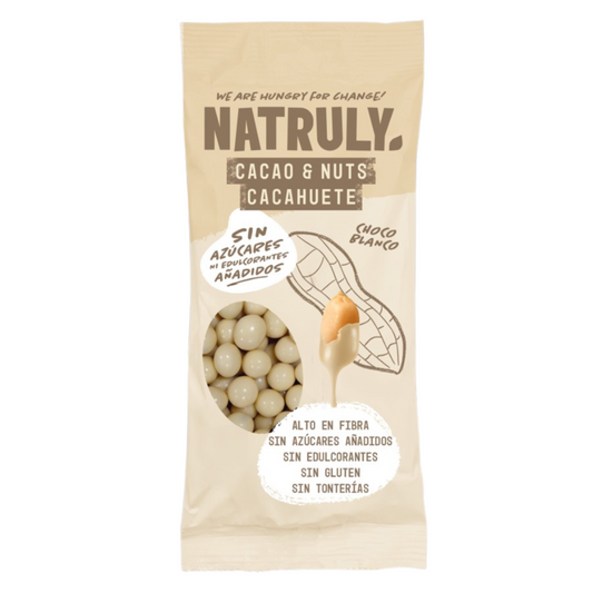 Cacao&Nuts Witte chocolade Natruly 50 g