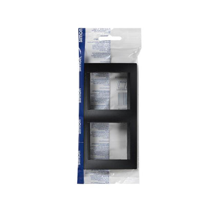 Simon 15 cadre 2 éléments Graphite