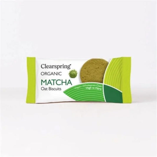 Biscuits à l'avoine et au matcha bio Clearspring 40 g