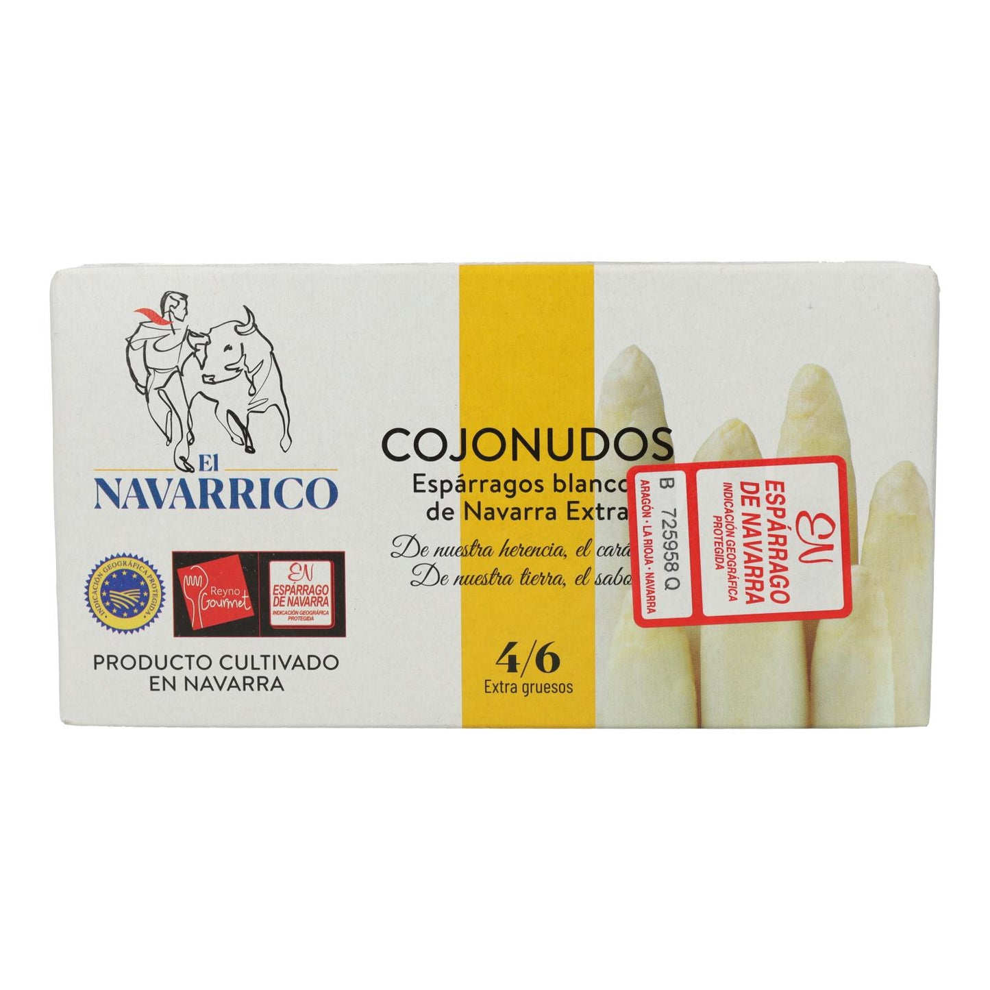 Espárragos Cojonudos El Navarrico 4/6 FR D.O Lata 425 ml