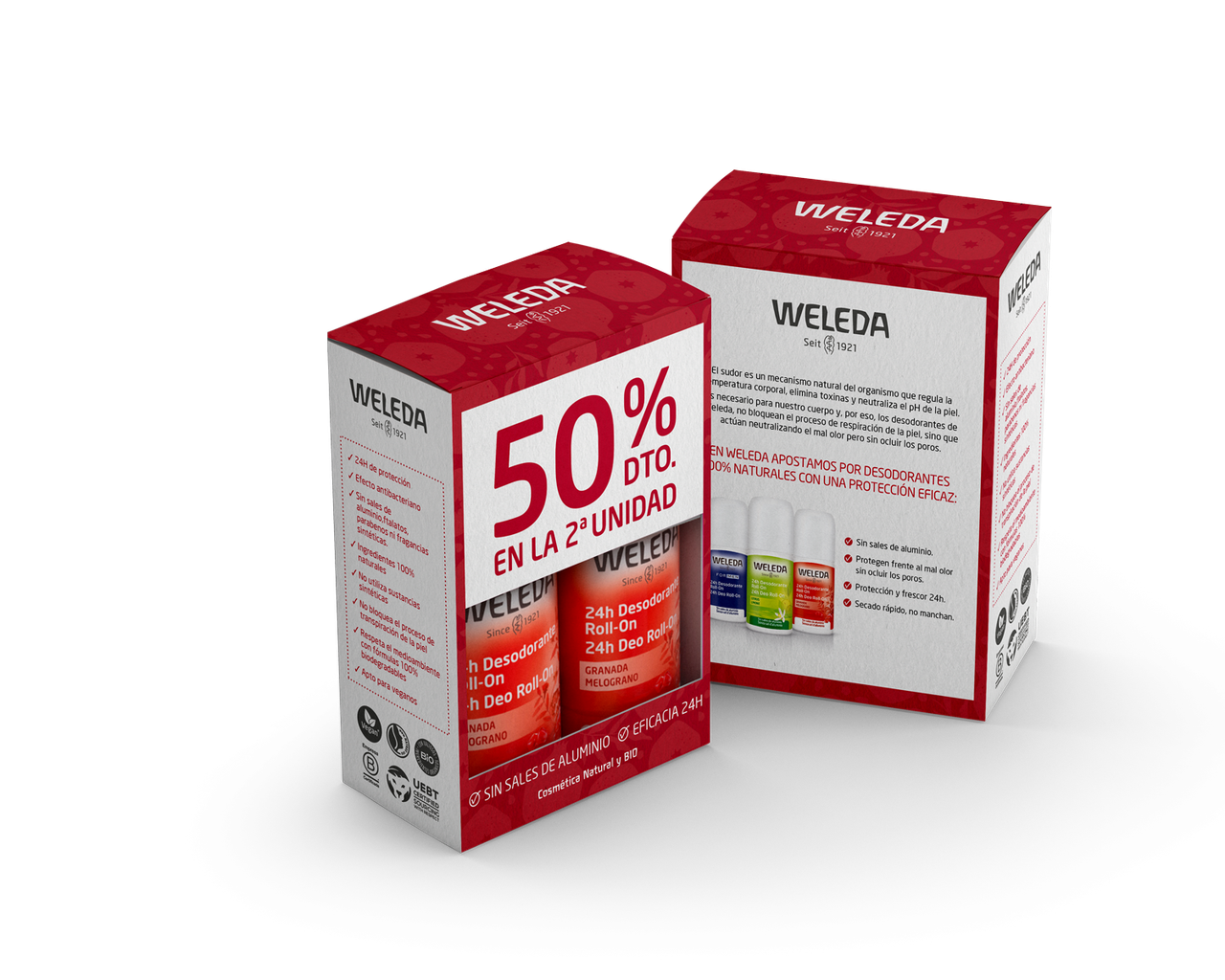 Duplo Roll-on Deodorant Pomegranate 50 ml Weleda