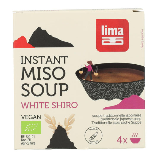 Sopa Instantánea de Shiro Miso blanco Bio Lima, 4x16,5 g