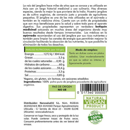 Gingembre en poudre Salud Viva 50 g