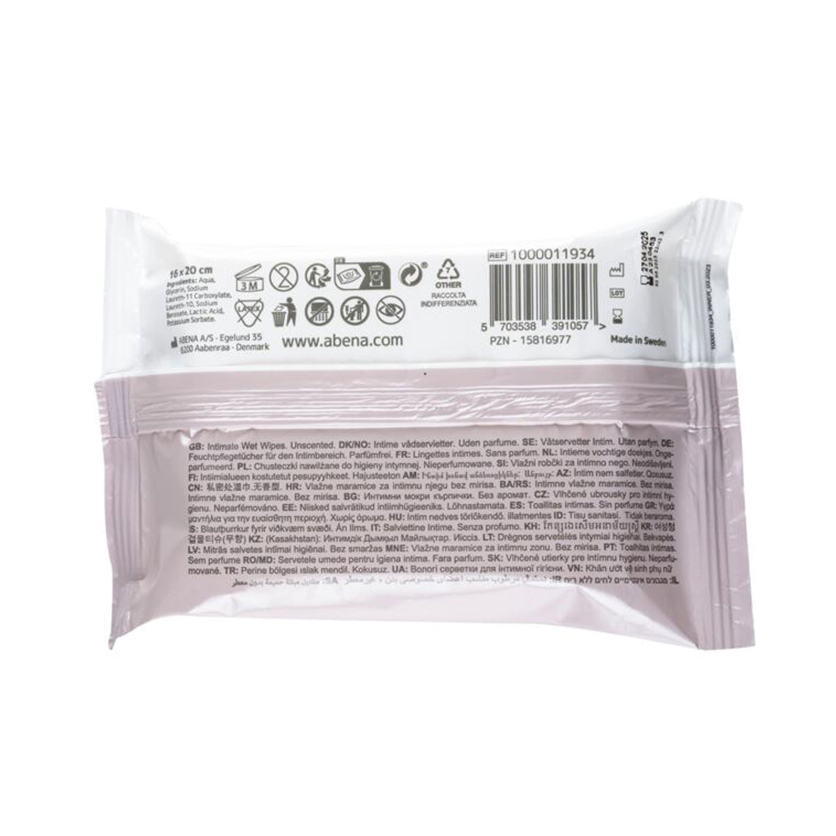 ABENA Intimate Wet Wipes, 20 pcs