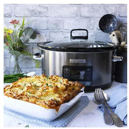 Crockpot cyfrowy wolnowar Timeselect 5,6 l CSC066X (odnowiony)