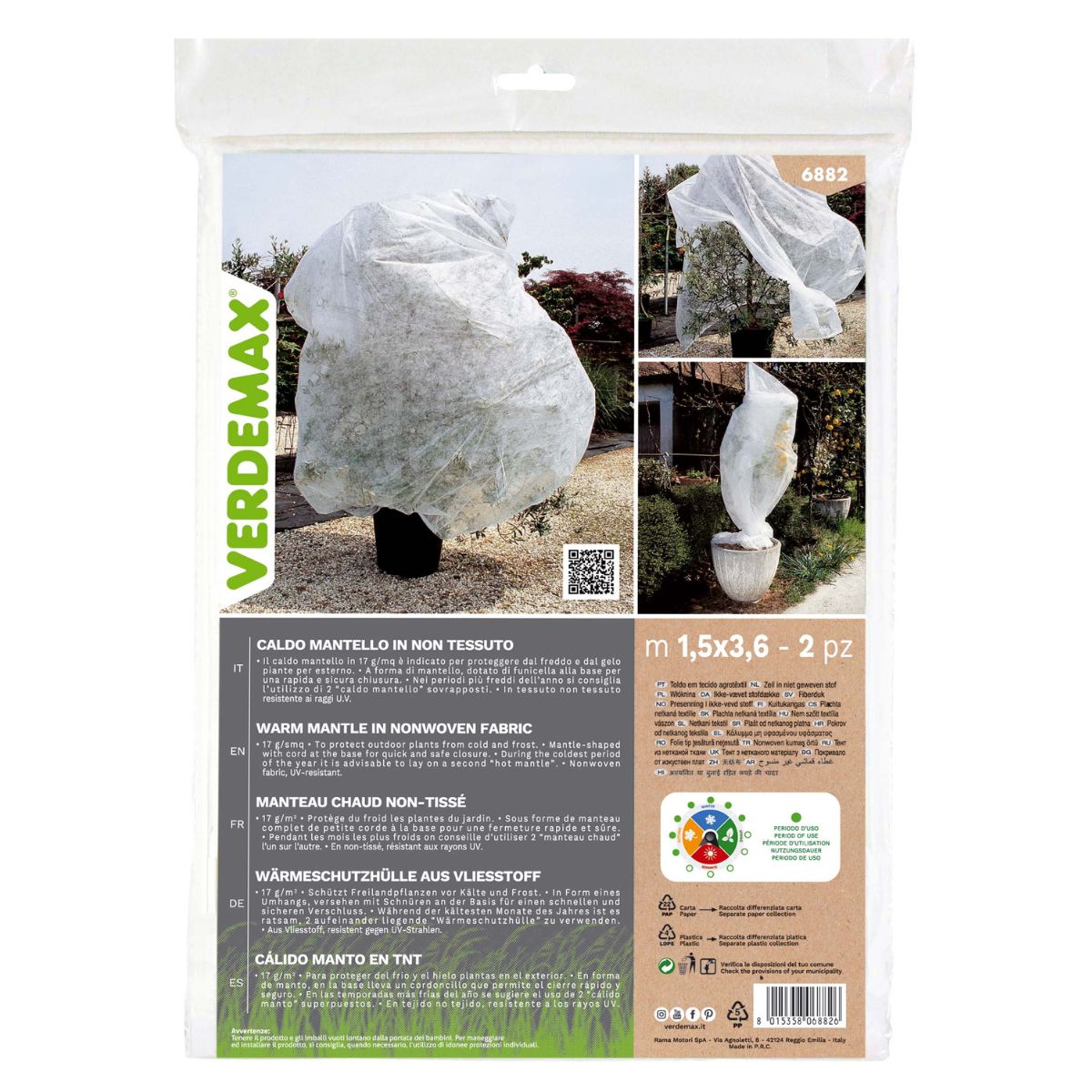 Verdemax Anti-Frost Hibernation Cover 2 pcs 1.5 x 3.6 m