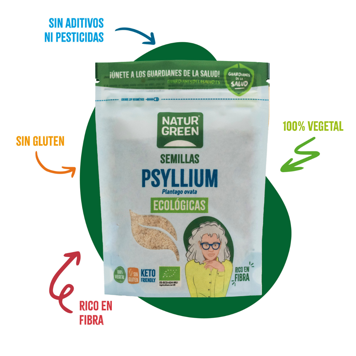 NaturGreen Organic Psyllium Seeds 100 g