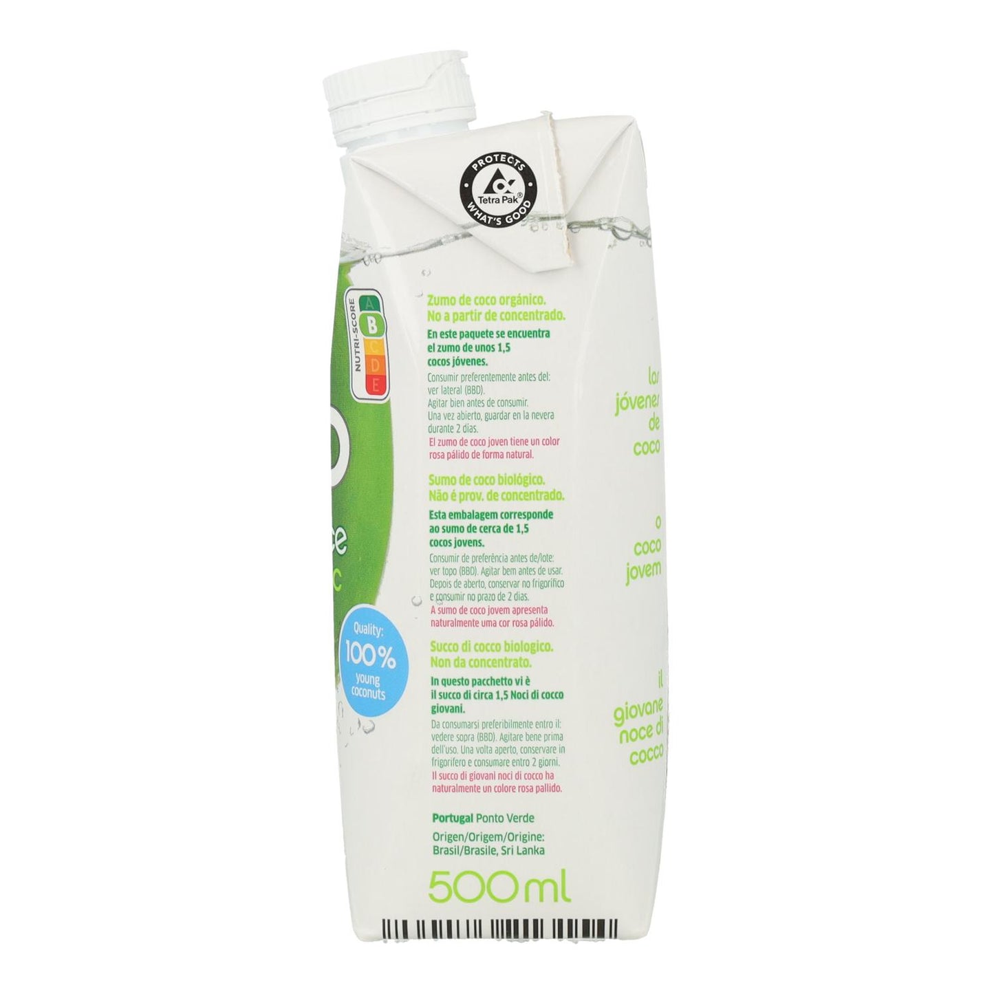 Bevanda Acqua di cocco naturale Dr. Martins 500 ml