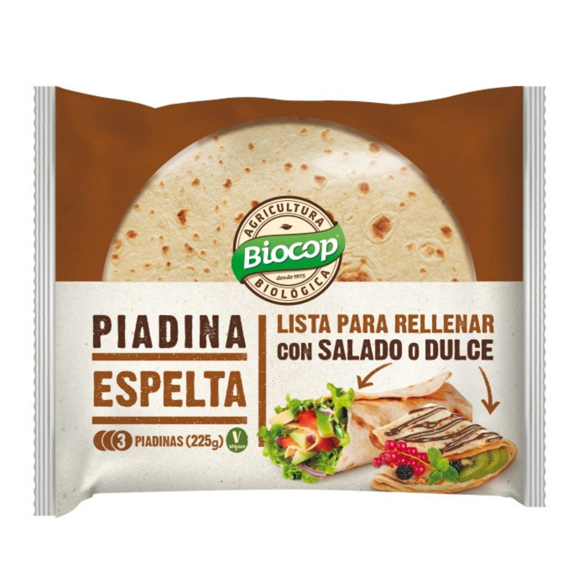 Piadina à l'épeautre bio Biocop 225 g