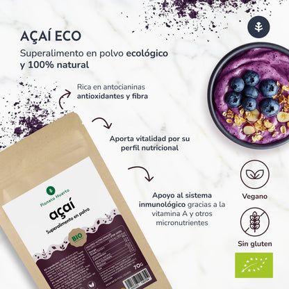 Açaí w proszku ECO Planeta Huerto 70 gr