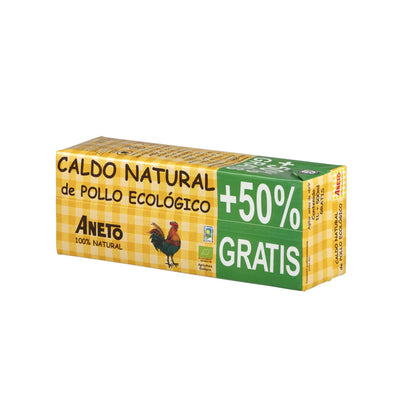 Caldo Natural de Pollo Eco Aneto 1L  + 500 ml GRATIS