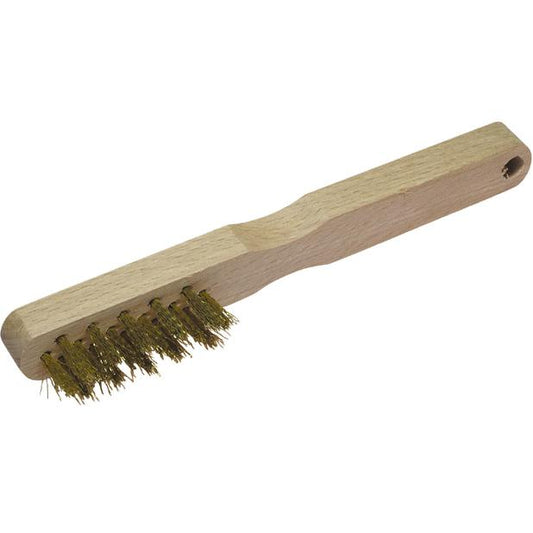 Brosse métallique à main en laiton 200 mm Wolfcraft 272500