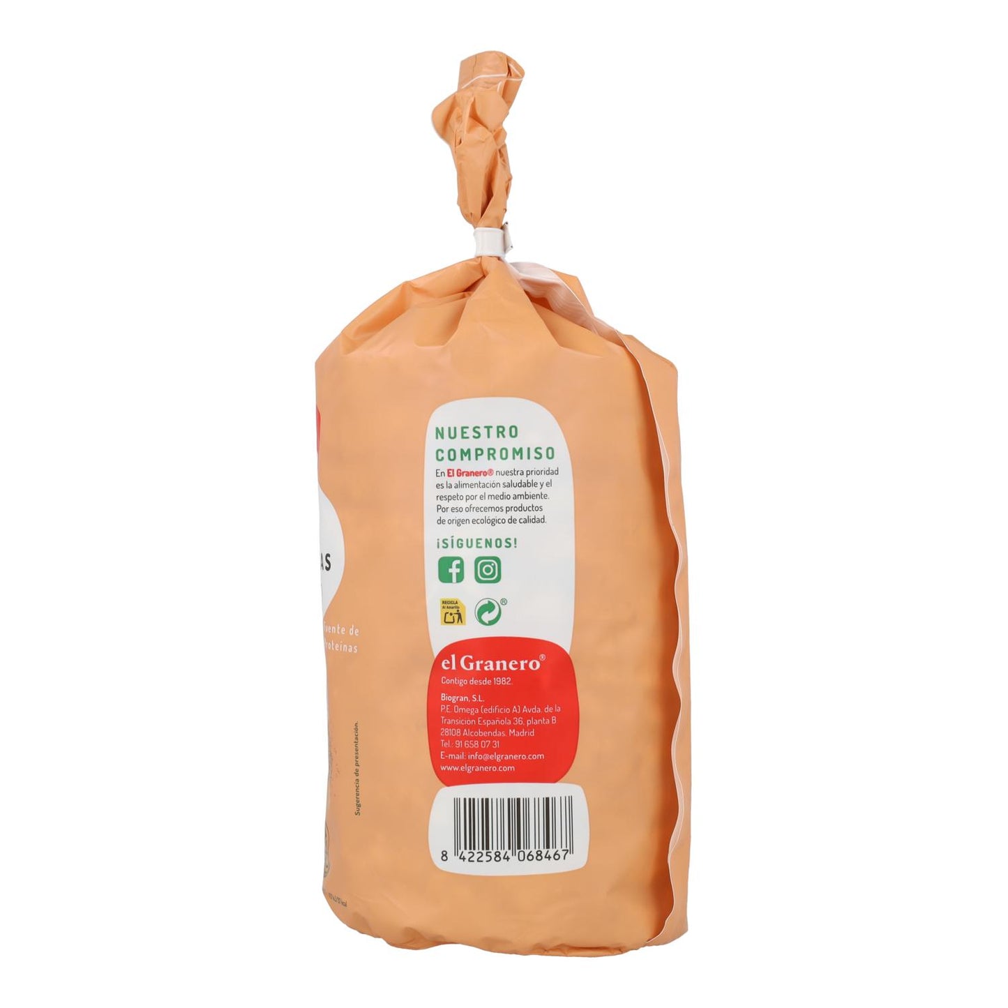 Galettes de riz et lentilles sans gluten bio El Granero, 115 g
