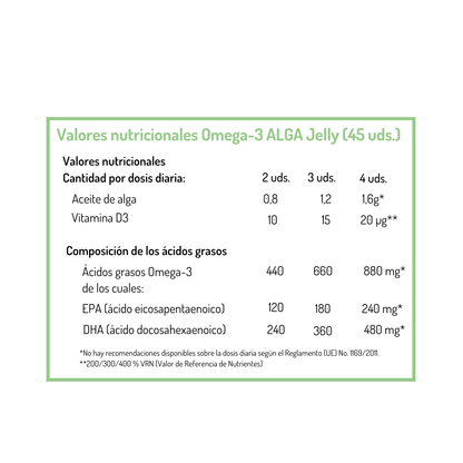 Omega-3 ALGA Jelly NORSAN 45 gummies