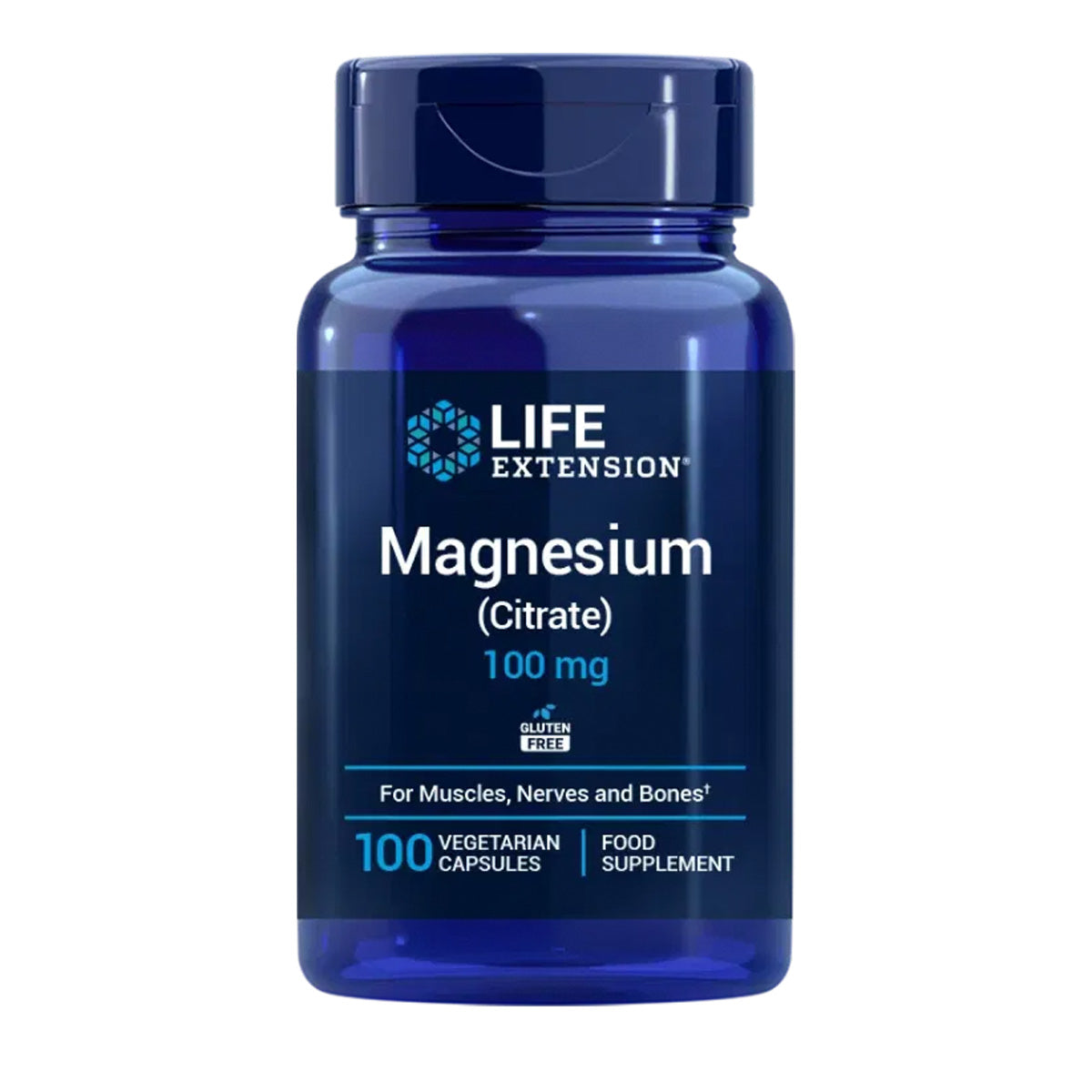 Magnesium (citrat) 100 mg, Life Extension 100 kapslar