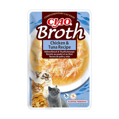 Churu Broth pouch Kip met tonijn in bouillon 40 g