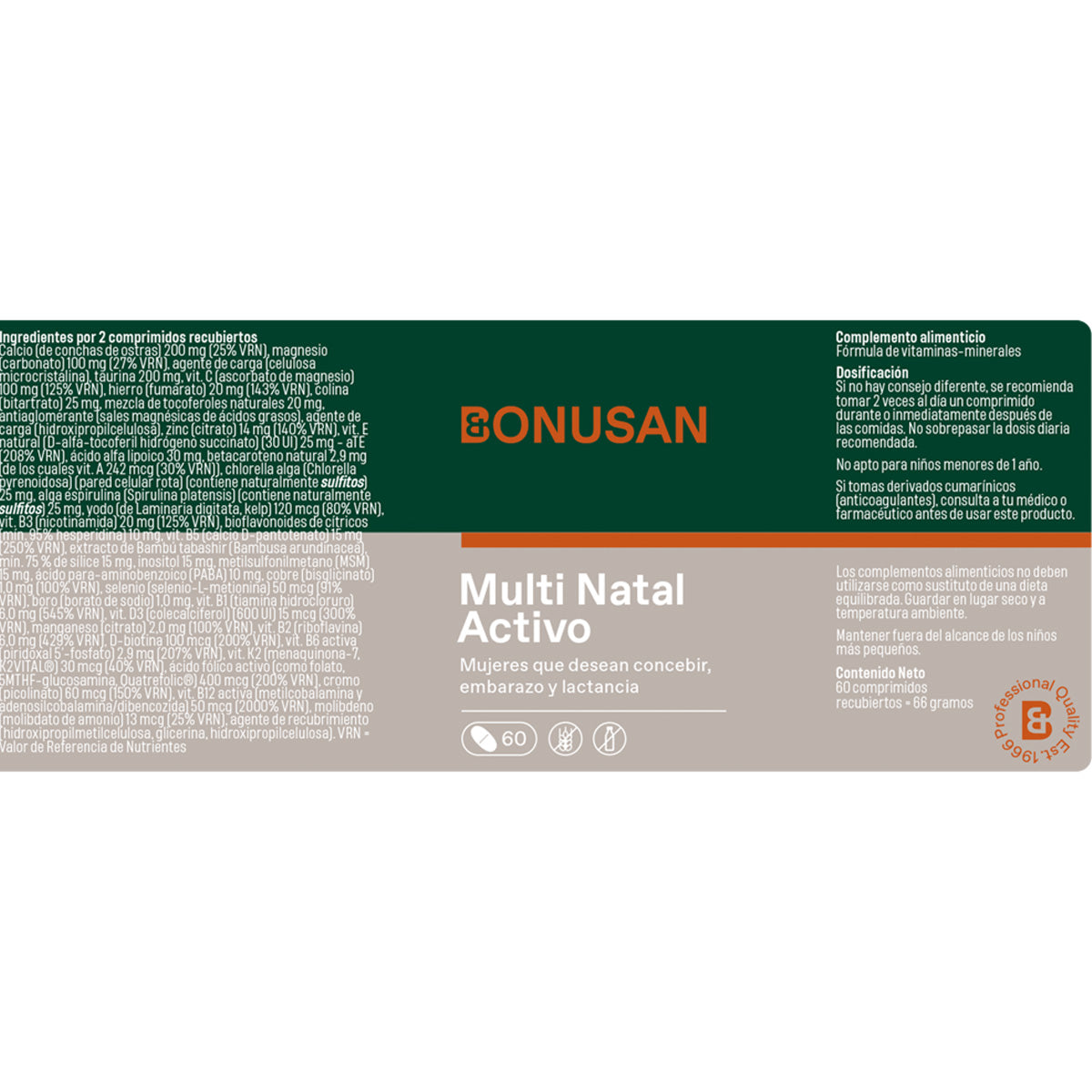 Multi Natal Activo Bonusan 60 tabletter