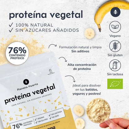 Białko roślinne ECO 76% Banan Planeta Huerto 500 g