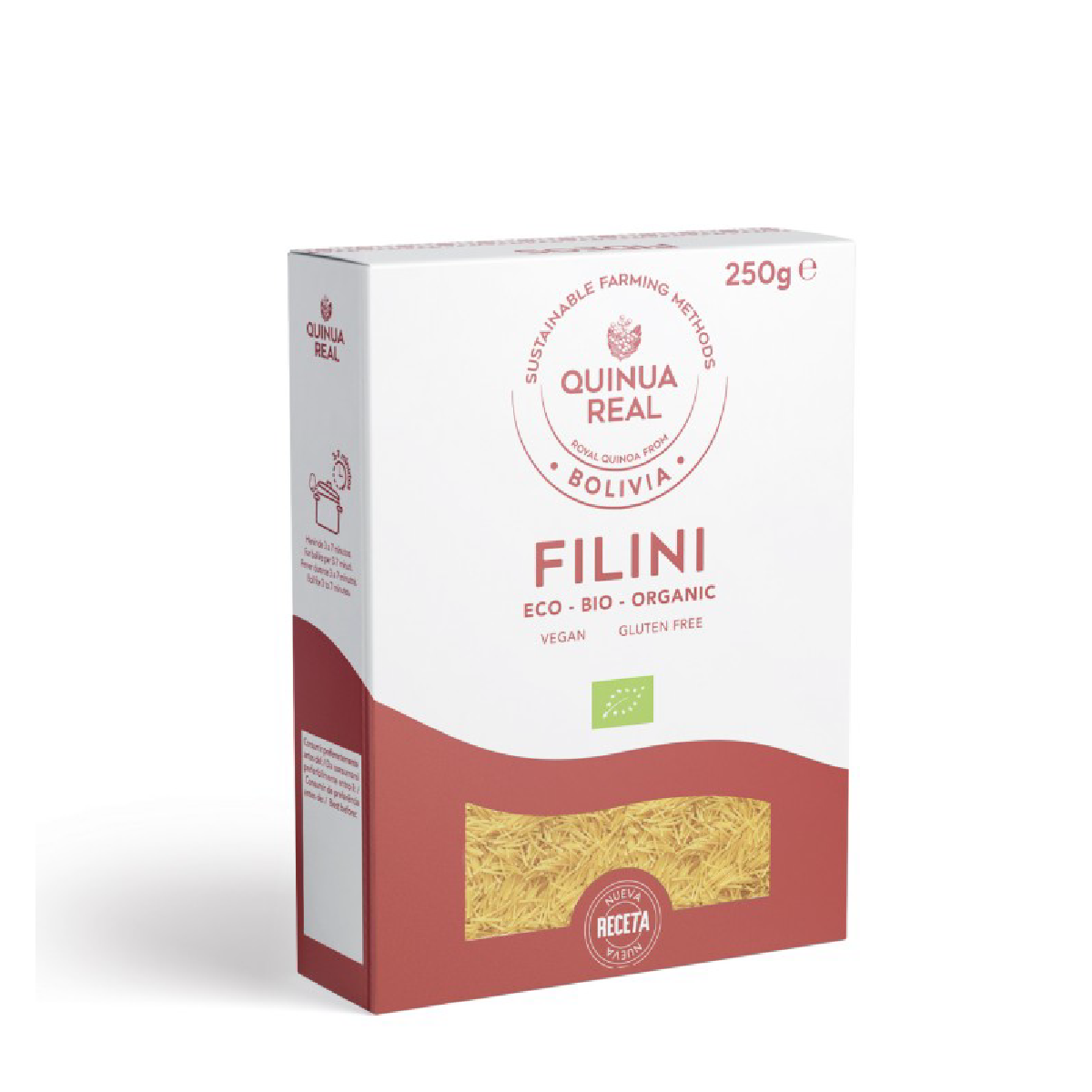 Glutenvrije biologische quinoa- en rijstnoedels Quinua Real 250 g