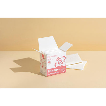 Compresses en fibre de bambou biodégradables Regular Ecoboom 8 unités