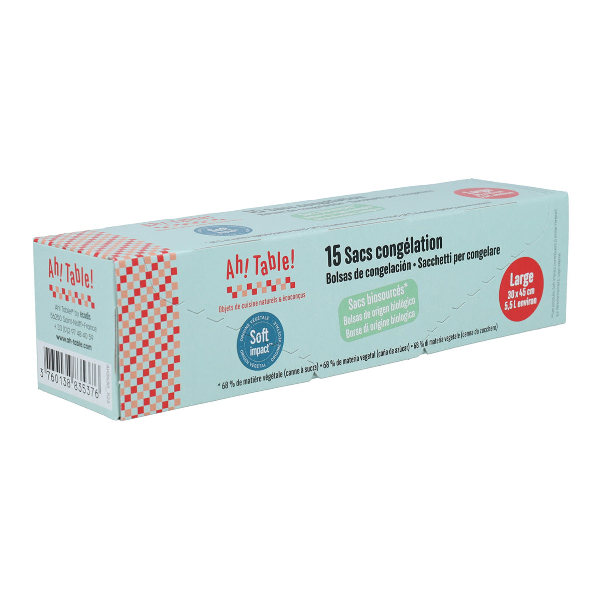 Bolsas congelar/conserva 30 x 45mm, Ecodis, 15 Unidades