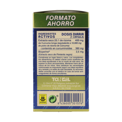 Pack 2x Curcuma pur Tongil Format économique 80 gélules