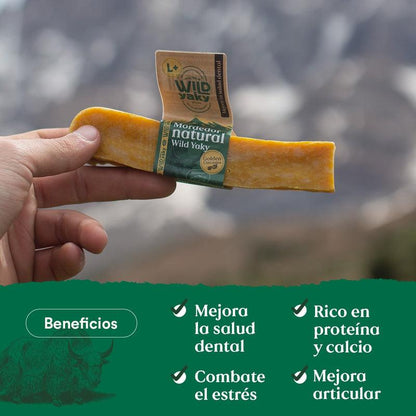 Mordedor Wild Yaky Golden Barrita de Leche de Yak del Himalaya con Cúrcuma Wild Balance 1 ud M+