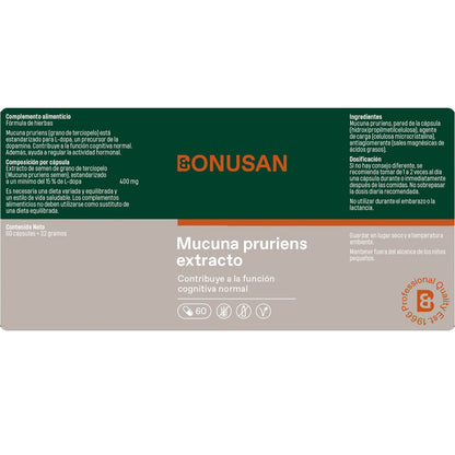 Mucuna pruriens-extract Bonusan 60 Vcaps