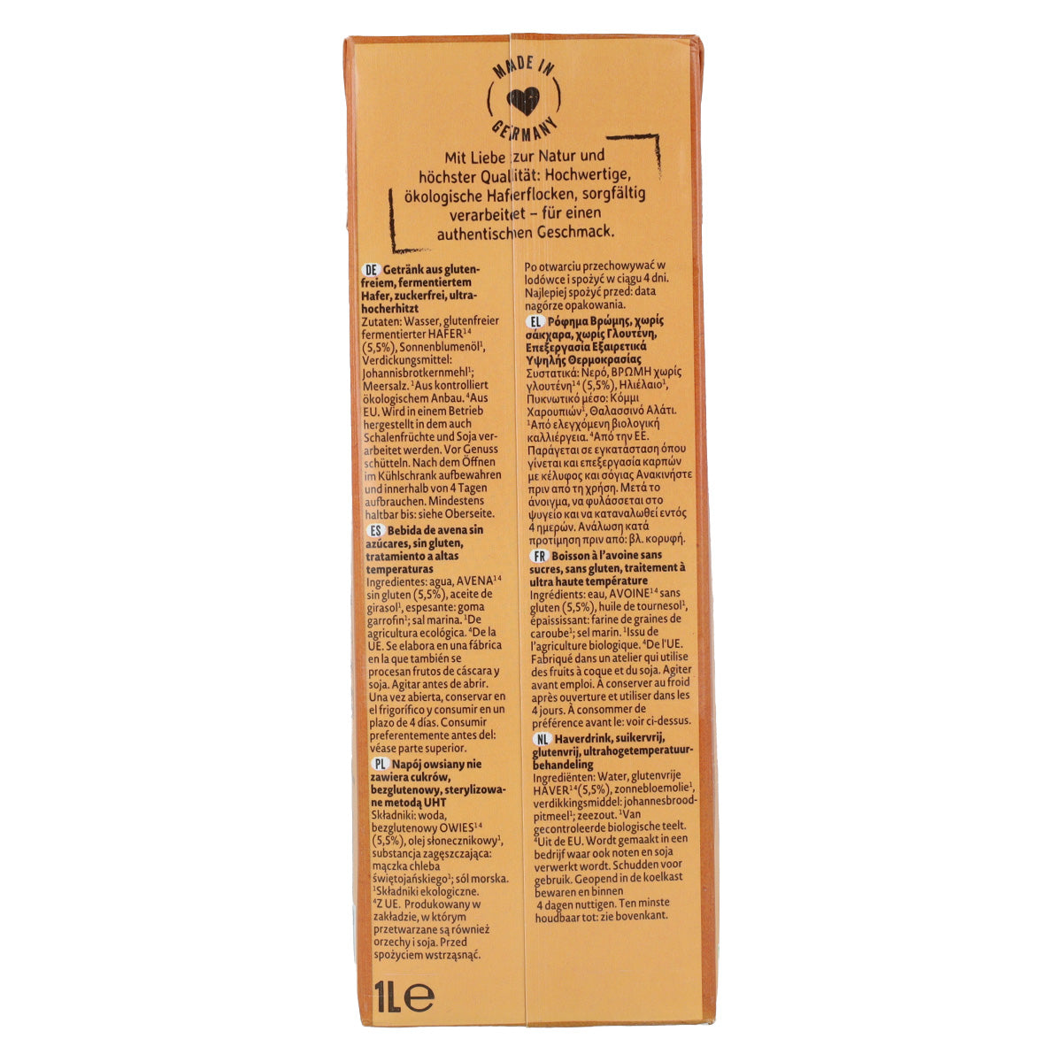 Bevanda Avena Zero BIO Natumi 1 L