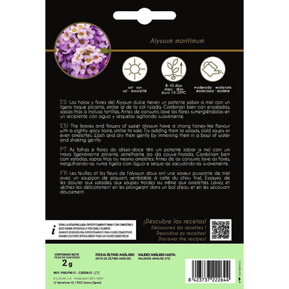 Graines de fleurs comestibles Aliso Rocalba