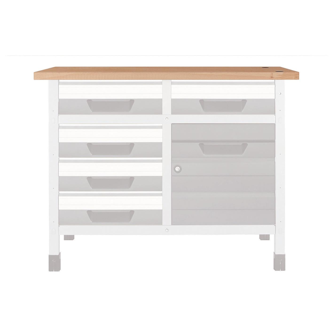 1 Arbeitsplatte aus Buche S 650 x 650 x 30 mm Wolfcraft 6043000 S 650 x 650 x 30 mm