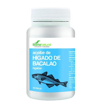 Higabac Cod Liver Oil Soria Natural 125 capsules