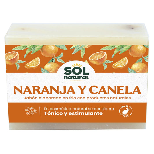 Sapone alla cannella e arancia Sol natural 100 g