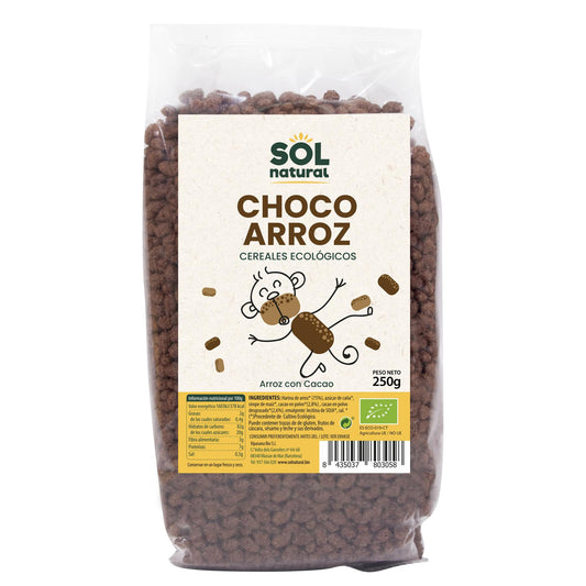 Bio-Puffreis mit Schokolade Sol Natural 250 g