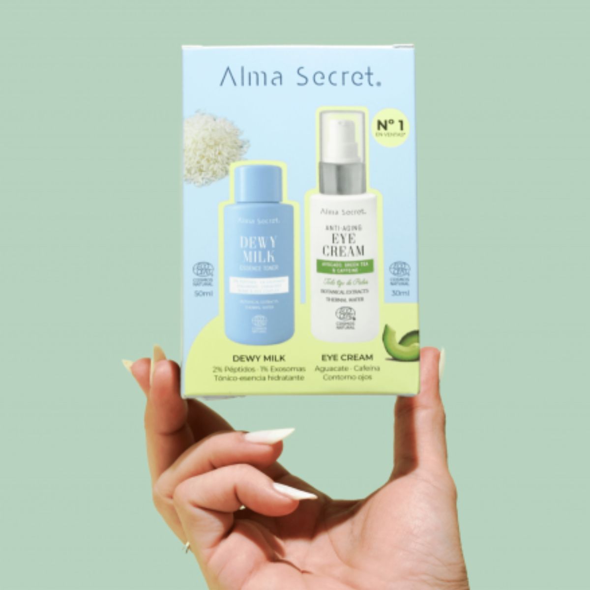 SET: AUGENKONTUR CREME AVOCADO 30 ML + MINI TONIC DEWY MILK 50 ML
