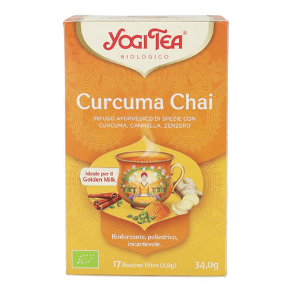 Yogi Tea BIO Chai cúrcuma, 17 bolsitas