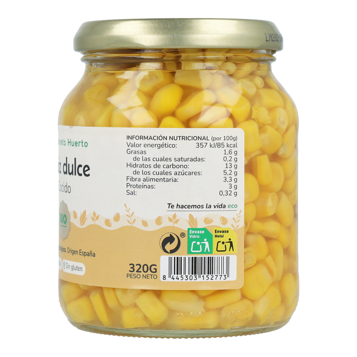 Suikermaïs ECO Planeta Huerto 340 g