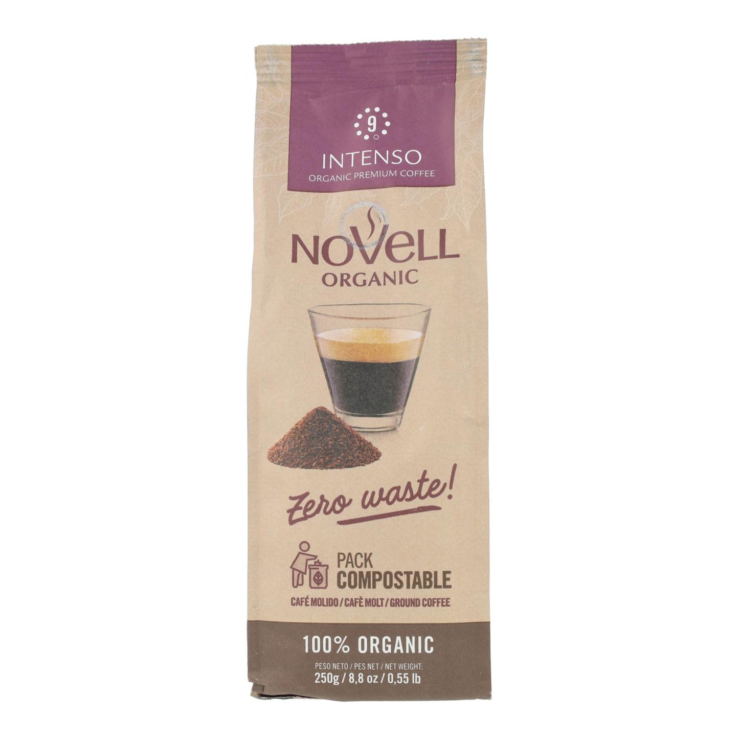 Gemalen koffie eco Intenso 250 g