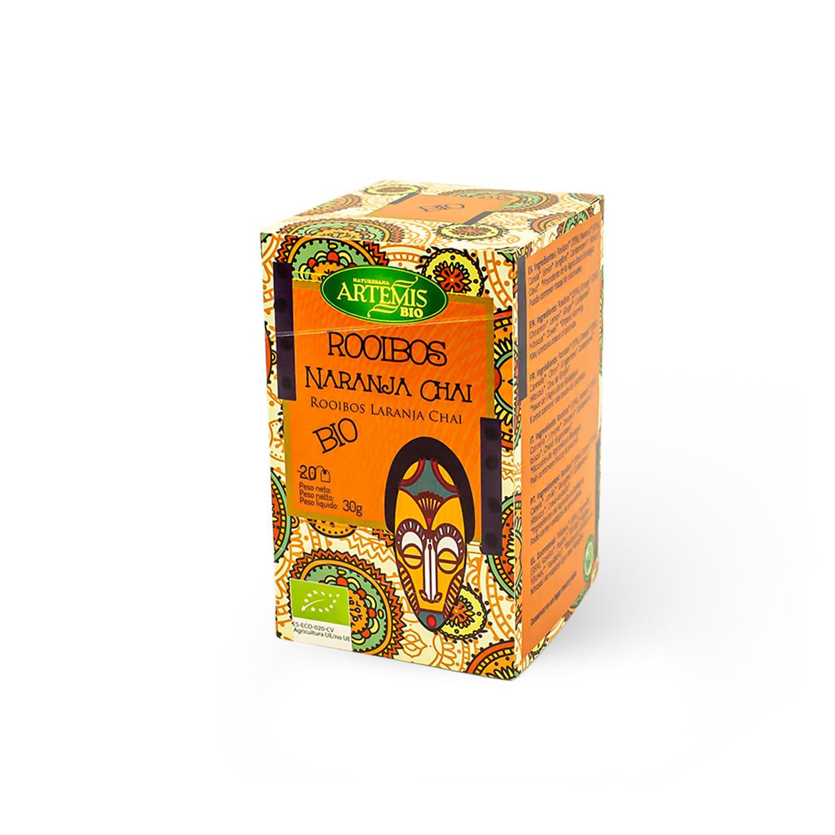 Thé Rooibos Orange Chai pour infusion Artemis Bio 20 sachets