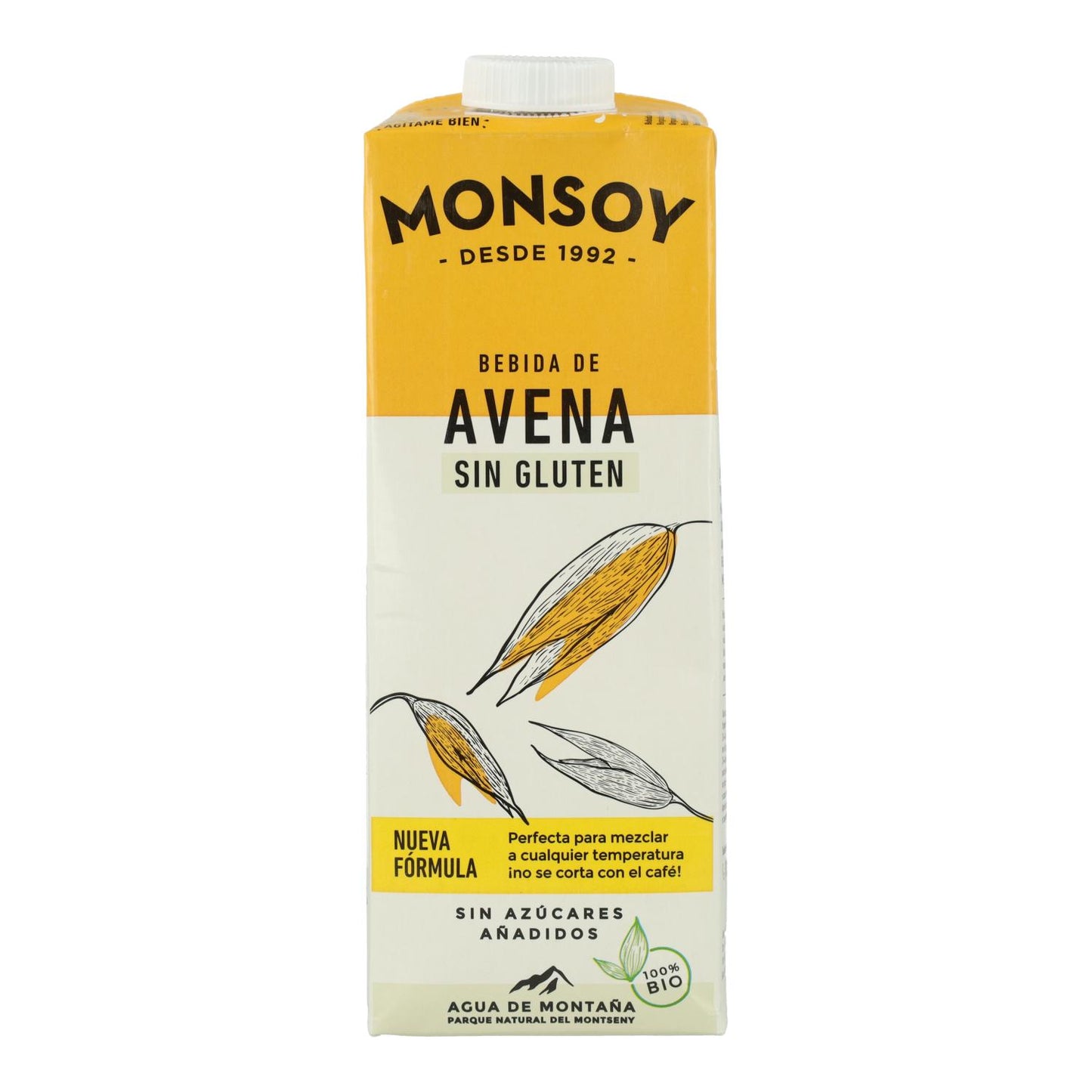 6er-Packung Monsoy Glutenfreies Bio-Hafergetränk 1L