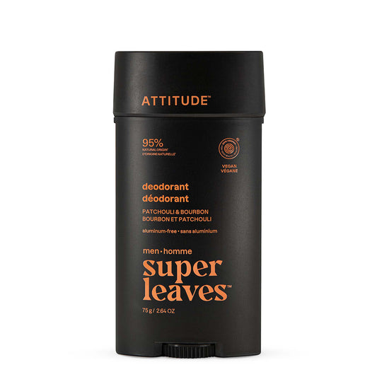 Super leaves men Deodorant Patchouli & Bourbon 75 g