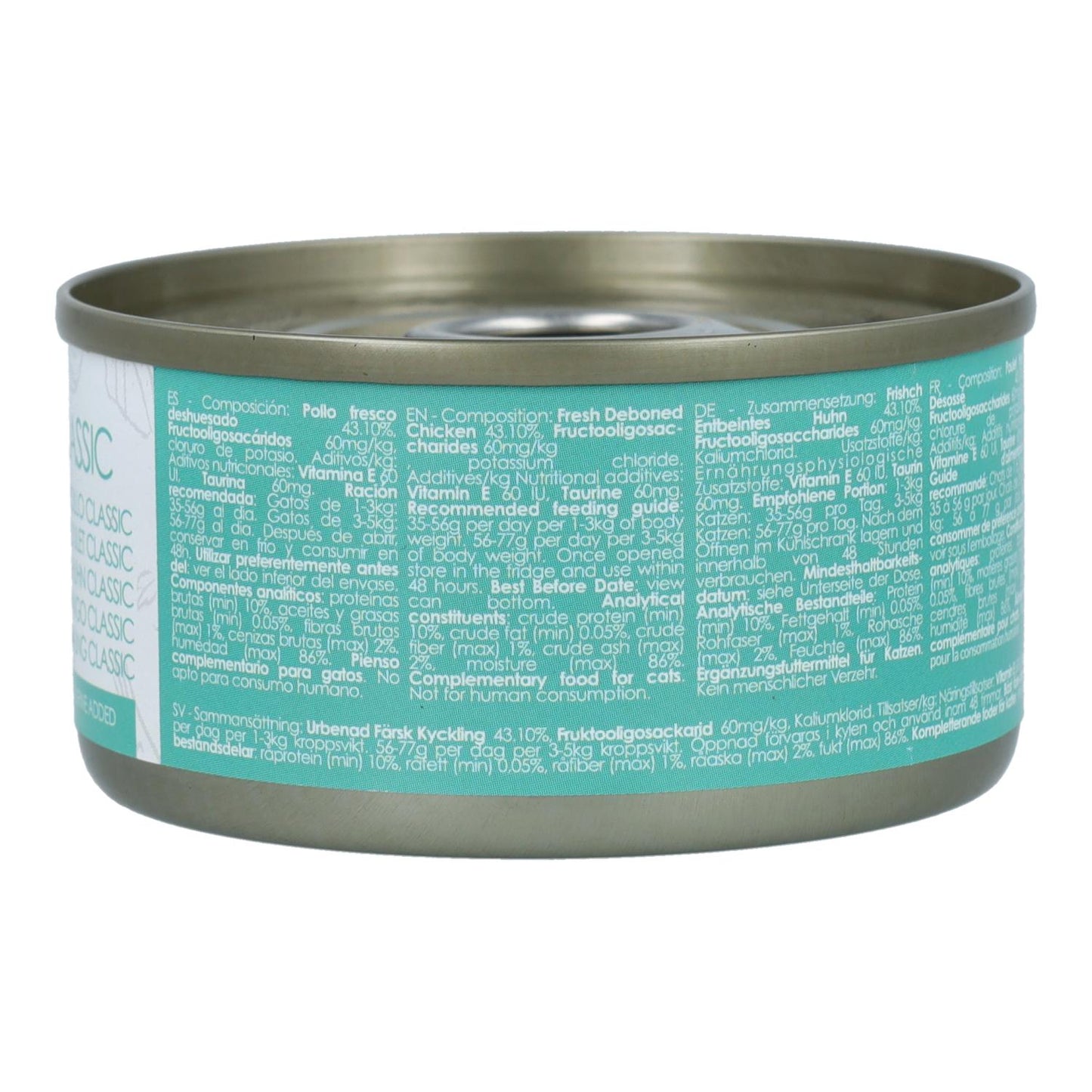 Kit Cat Toppers blikjes - Kip Classic 80 g Natvoer voor katten in gelatine