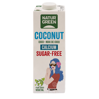 Pack 6 uds Bebida vegetal Coconut sin azúcar calcio NaturGreen 1 litro