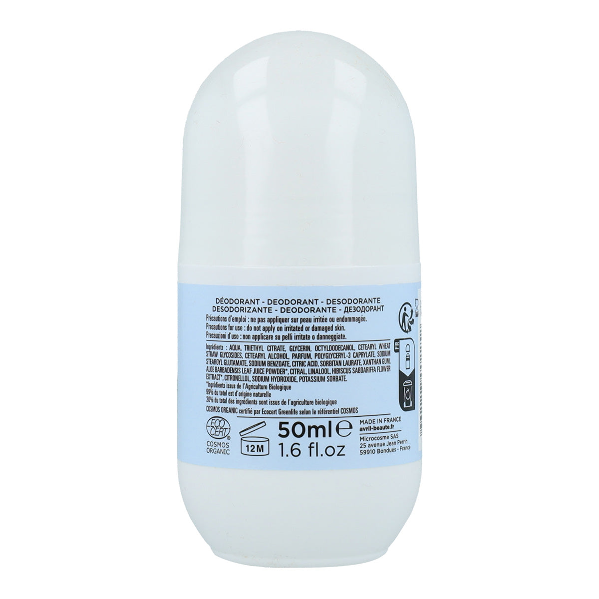 PROMO-pakket 2x biologische roll-on deodorant voor vrouwen Avril 50 ml