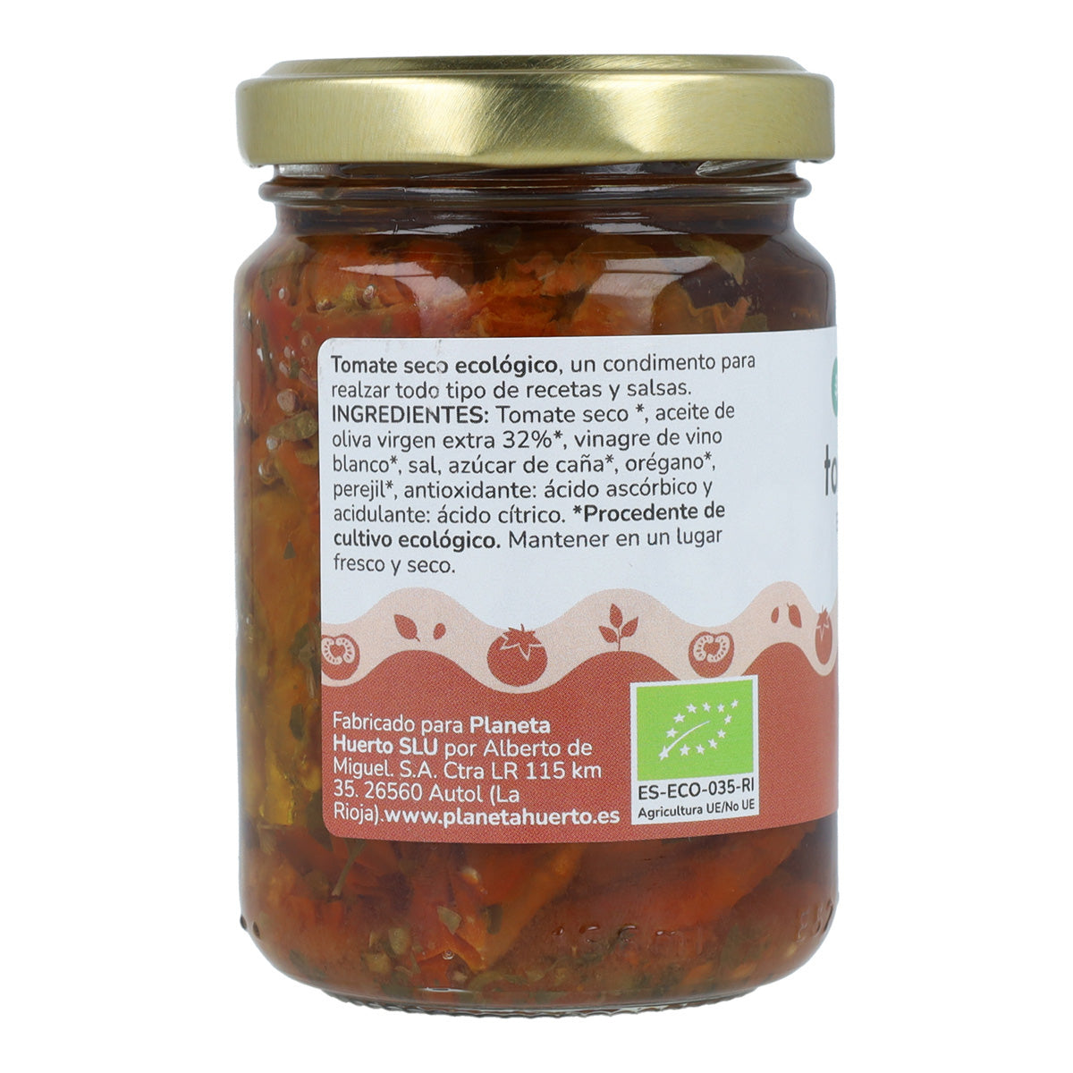 Sonnengetrocknete Tomaten in nativem Olivenöl extra ECO Planeta Huerto 155 g